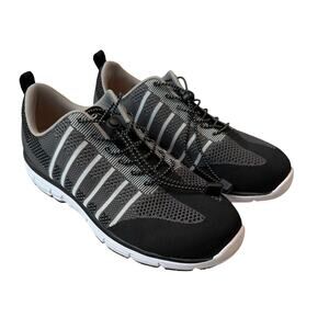 APEX Bolt Knit Lace Up Active Orthopedic Shoes Black/Gray Men's 13 XWide